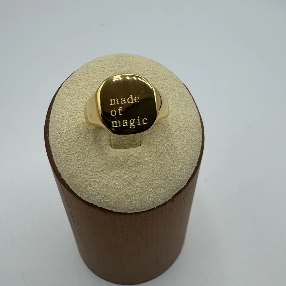 ✨ 14k “Made of Magic” Signet Ring ✨ - Picture 3 of 6
